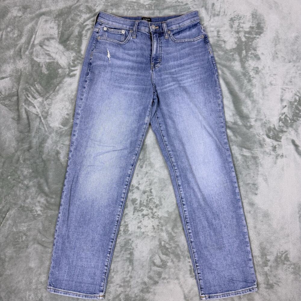 J.Crew Jeans Womens 25 Light Wash Relaxed Boyfriend Straight Leg Denim